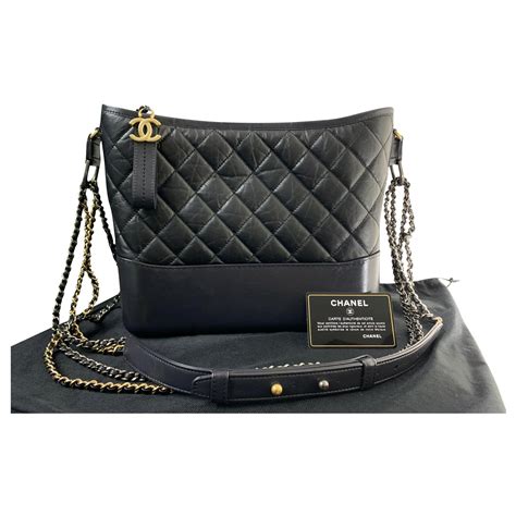 borsa chanel large hobo bag|Chanel gabrielle leather bag.